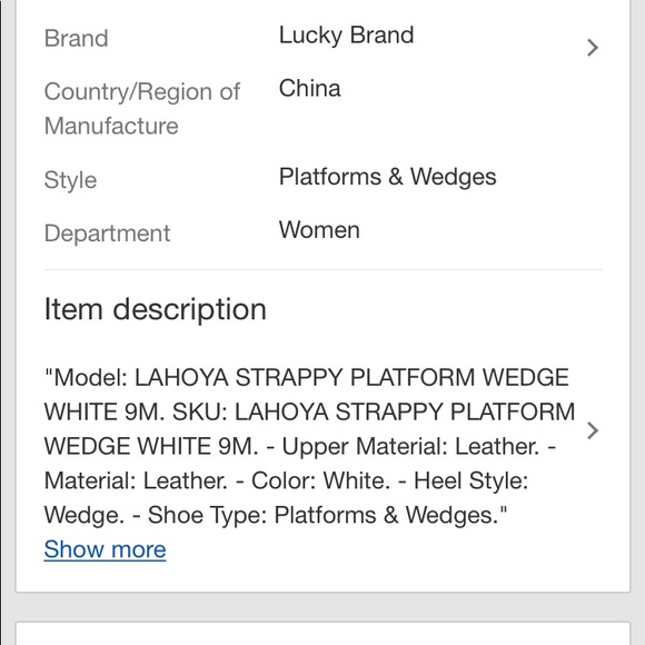 Women’s Lucky Brand Lahoya Platform Wedge - Picture 10 of 10